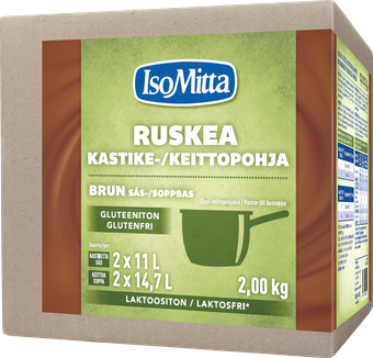 IsoMitta laktoositon gluteeniton ruskea kastike-/keittopohja 2x1kg