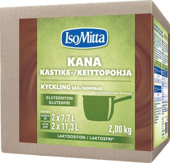 IsoMitta laktoositon gluteeniton kana kastike-/keittopohja 2x1kg