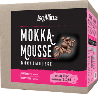 IsoMitta 2x500g Mokkamousse-ainekset