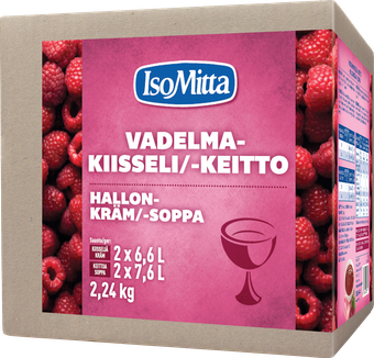 IsoMitta Vadelmakiisseli/-keitto 2x1,12kg